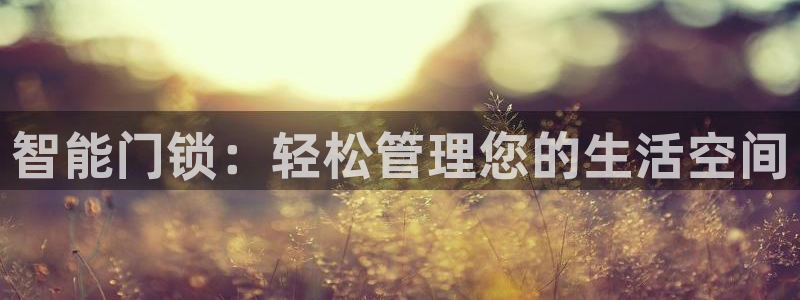金年会官方网站登录：智能门锁：轻松管理您的生活空间