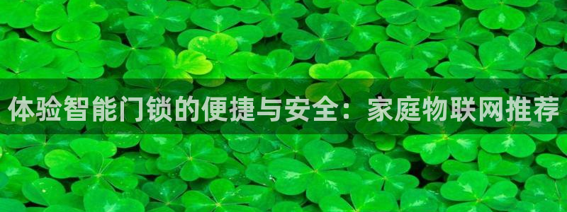 金年会体育官方：体验智能门锁的便捷与安全：家庭物联网推荐