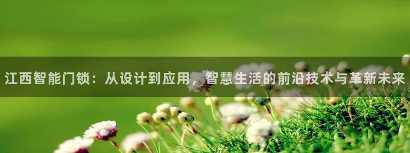 金年会现金网：江西智能门锁：从设计到应用，智慧生活的前沿技术