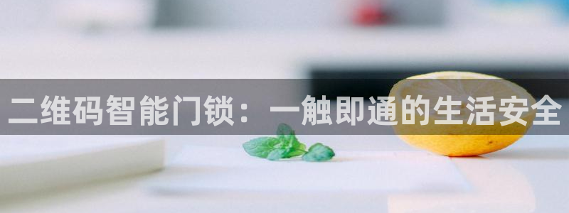 金吉年会：二维码智能门锁：一触即通的生活安全