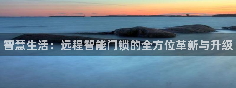金年会金字招牌：智慧生活：远程智能门锁的全方位革新与升级