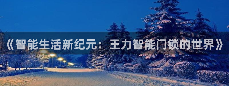 金年会：《智能生活新纪元：王力智能门锁的世界》