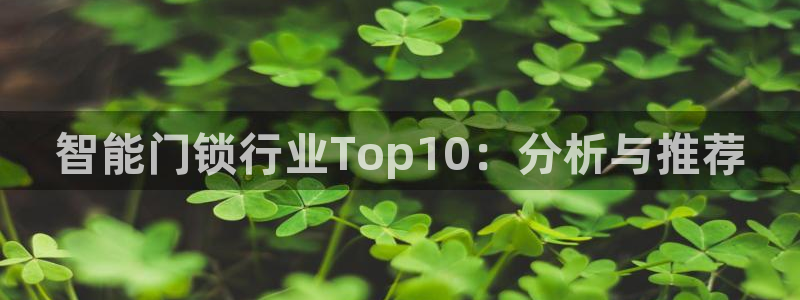 金年会app下载官网：智能门锁行业Top10：分析与推荐