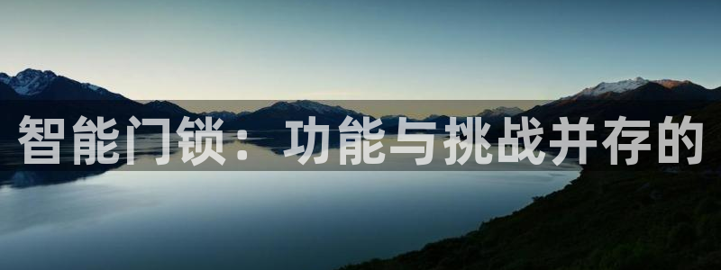 金科年会图片：智能门锁：功能与挑战并存的