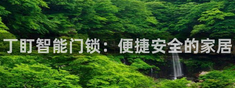 金年会网页版登陆：丁盯智能门锁：便捷安全的家居