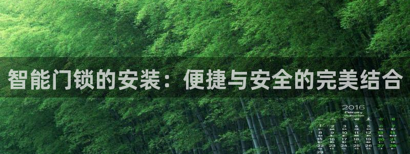 金年会介绍：智能门锁的安装：便捷与安全的完美结合