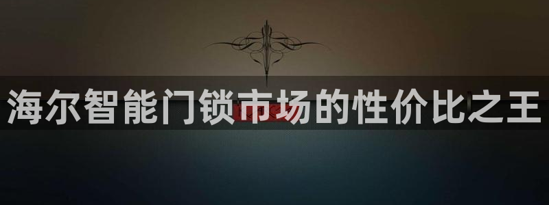 金年会6088070：海尔智能门锁市场的性价比之王